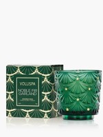 voluspa Noble Fir Garland Boxed Pedestal Candle