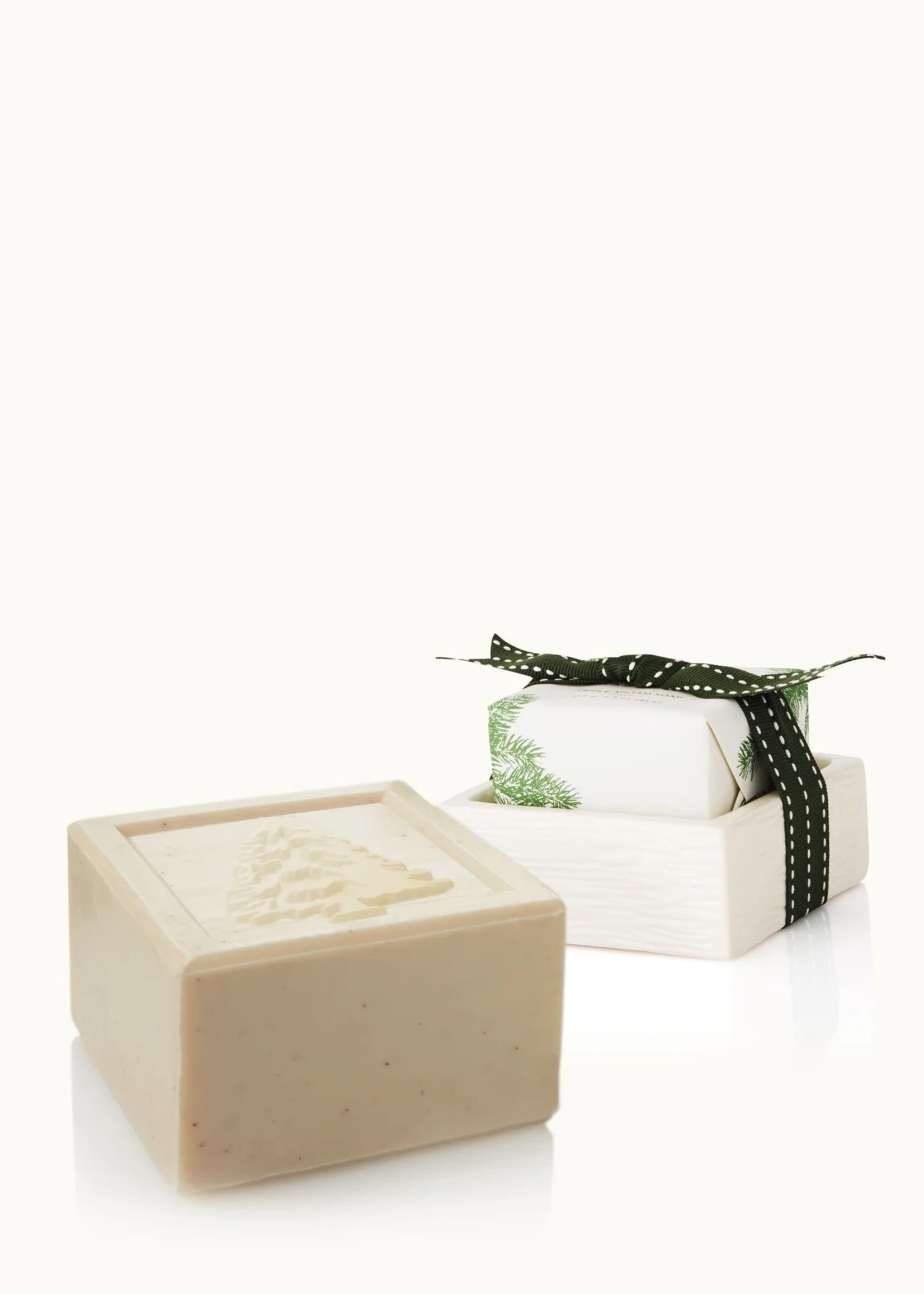 Thymes Frasier Fir Bar Soap & Dish Set