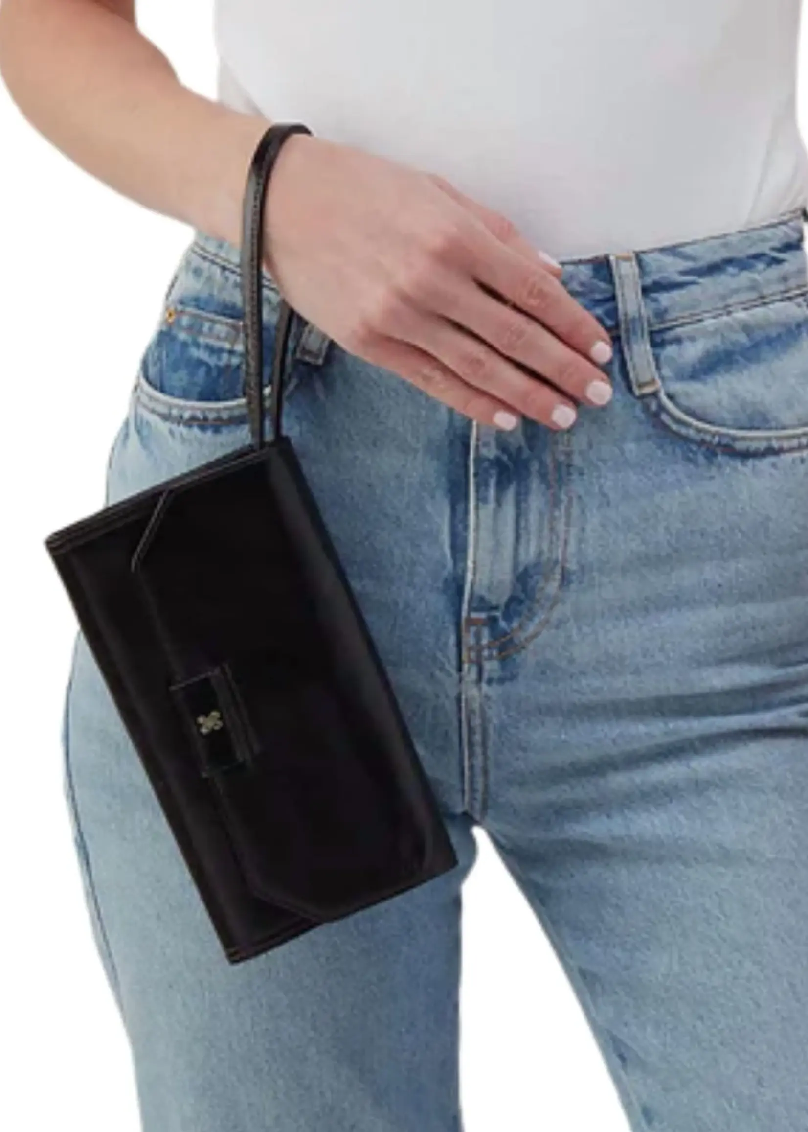 hobo Romy Wallet Crossbody - Black