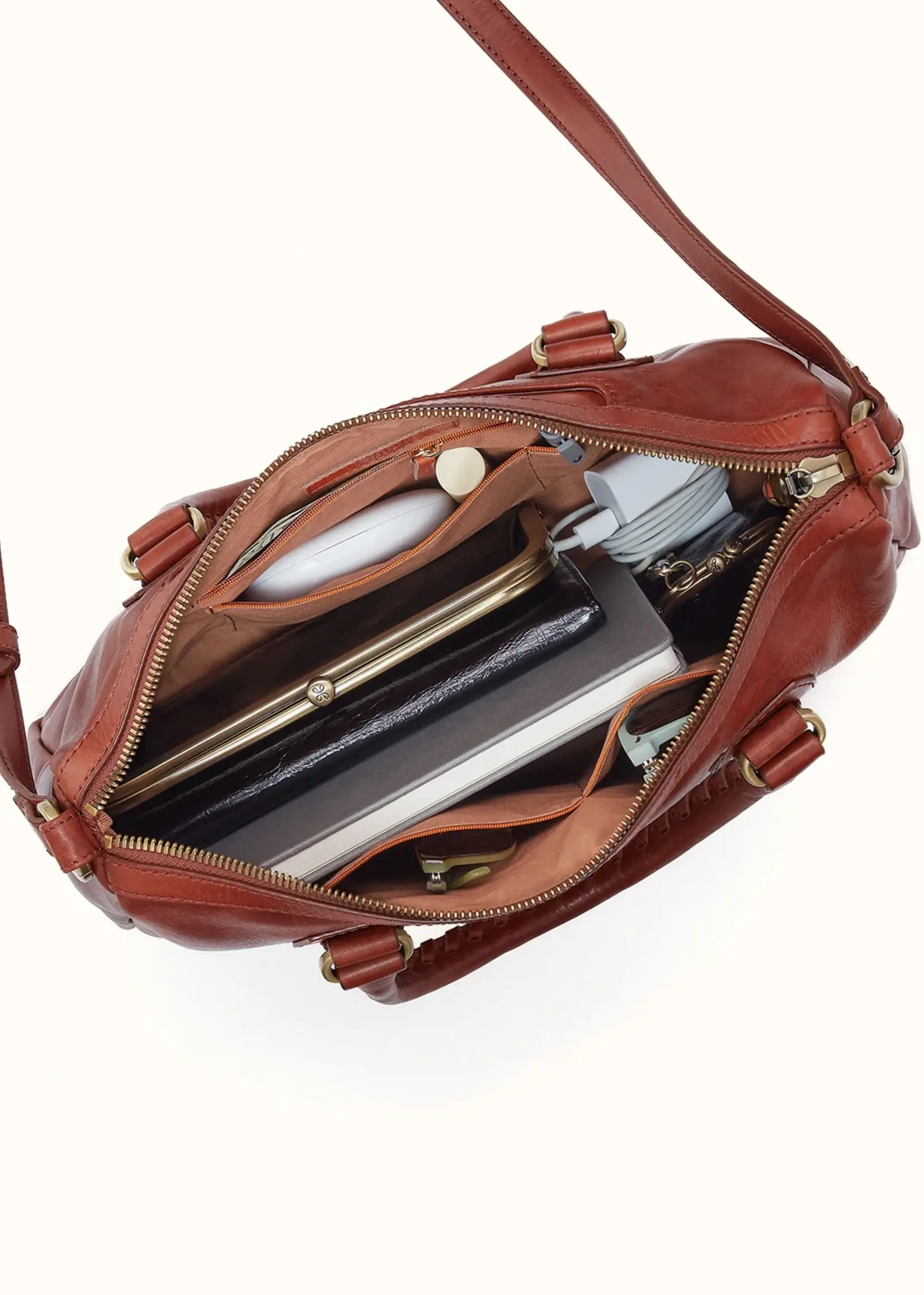 hobo Expedition Satchel Pecan Ridge