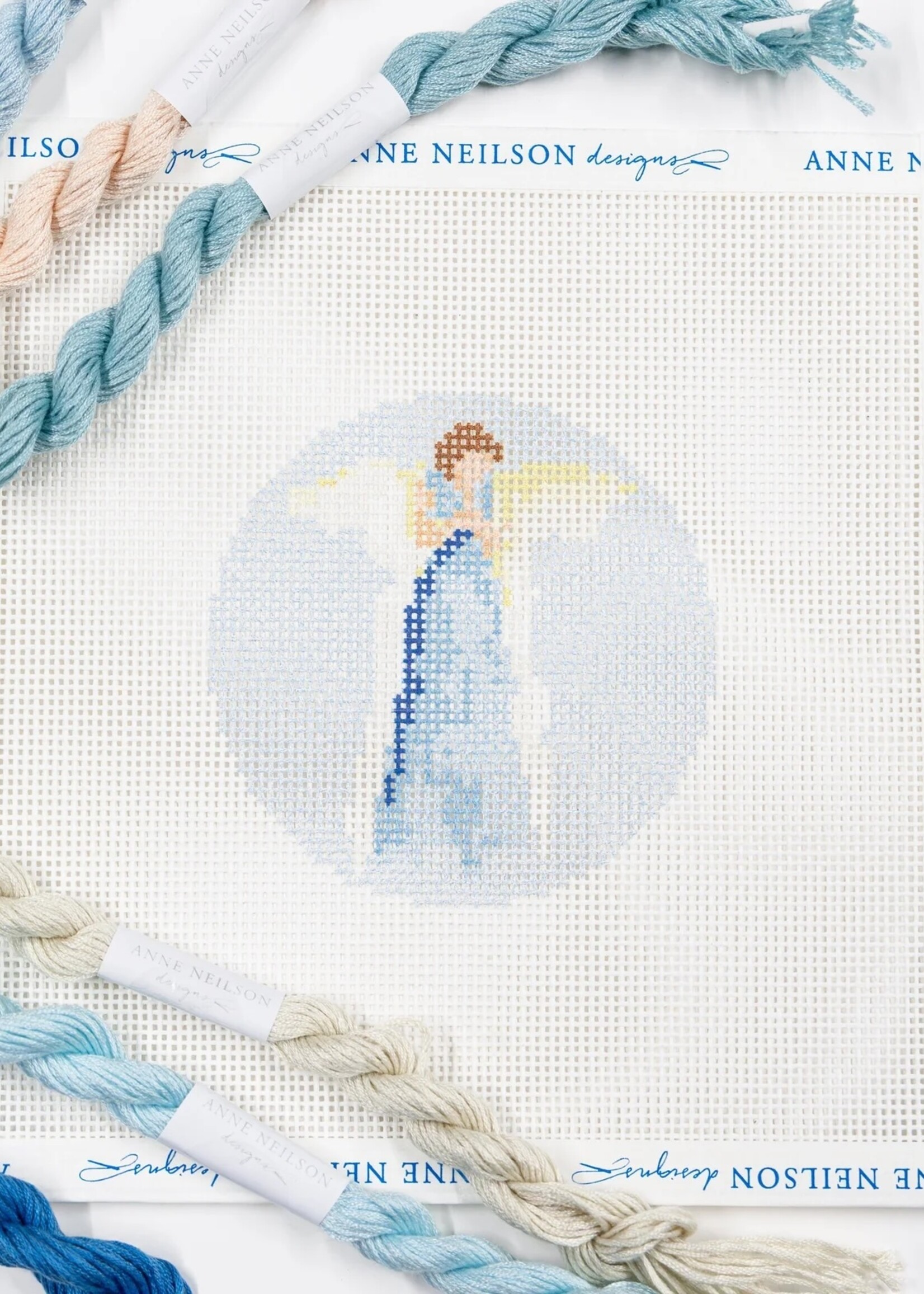 Anne Neilson Home Anne Neilson Blue Angel Needlepoint Kit