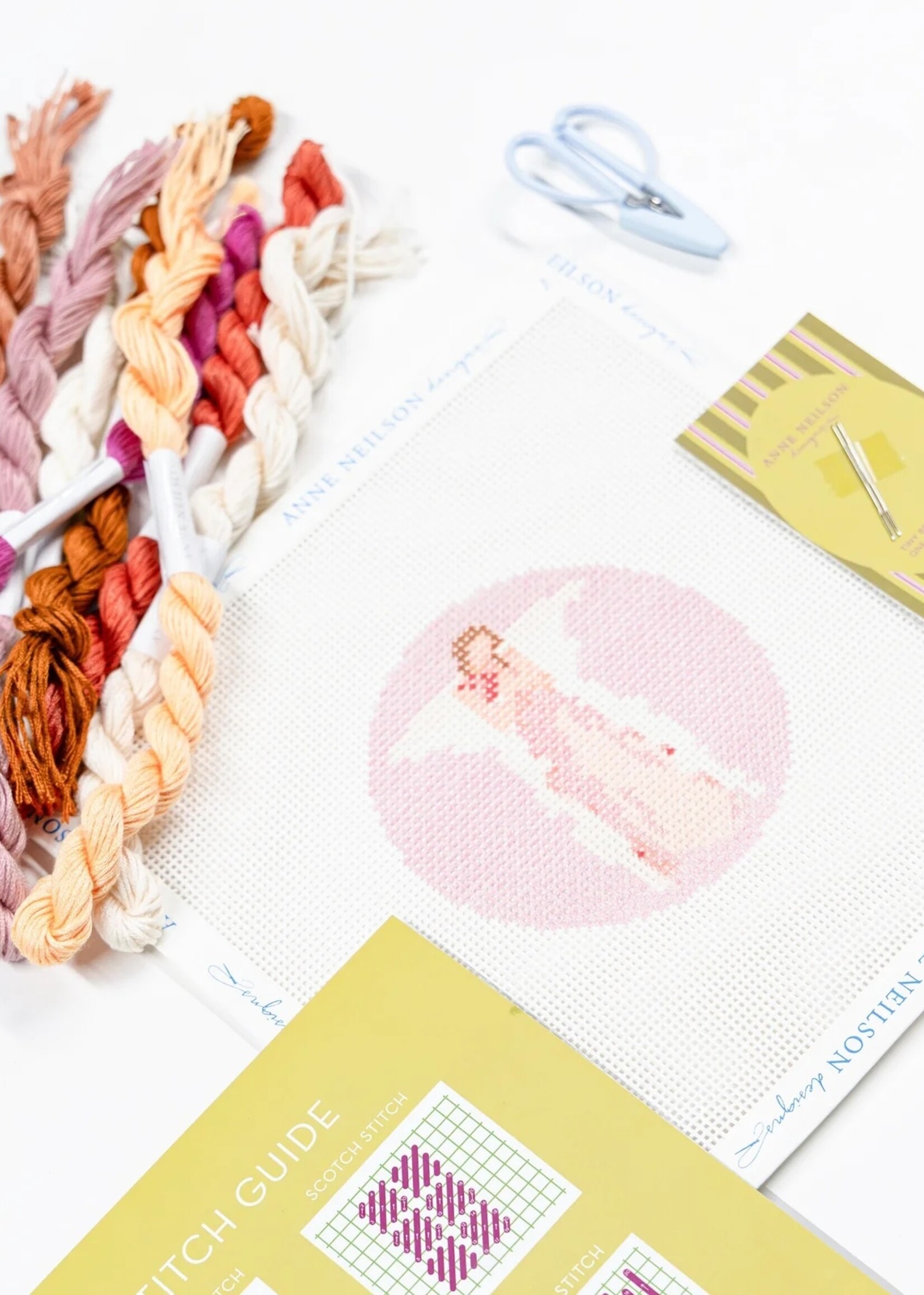 Anne Neilson Home Anne Neilson Pink Angel Needlepoint Kit