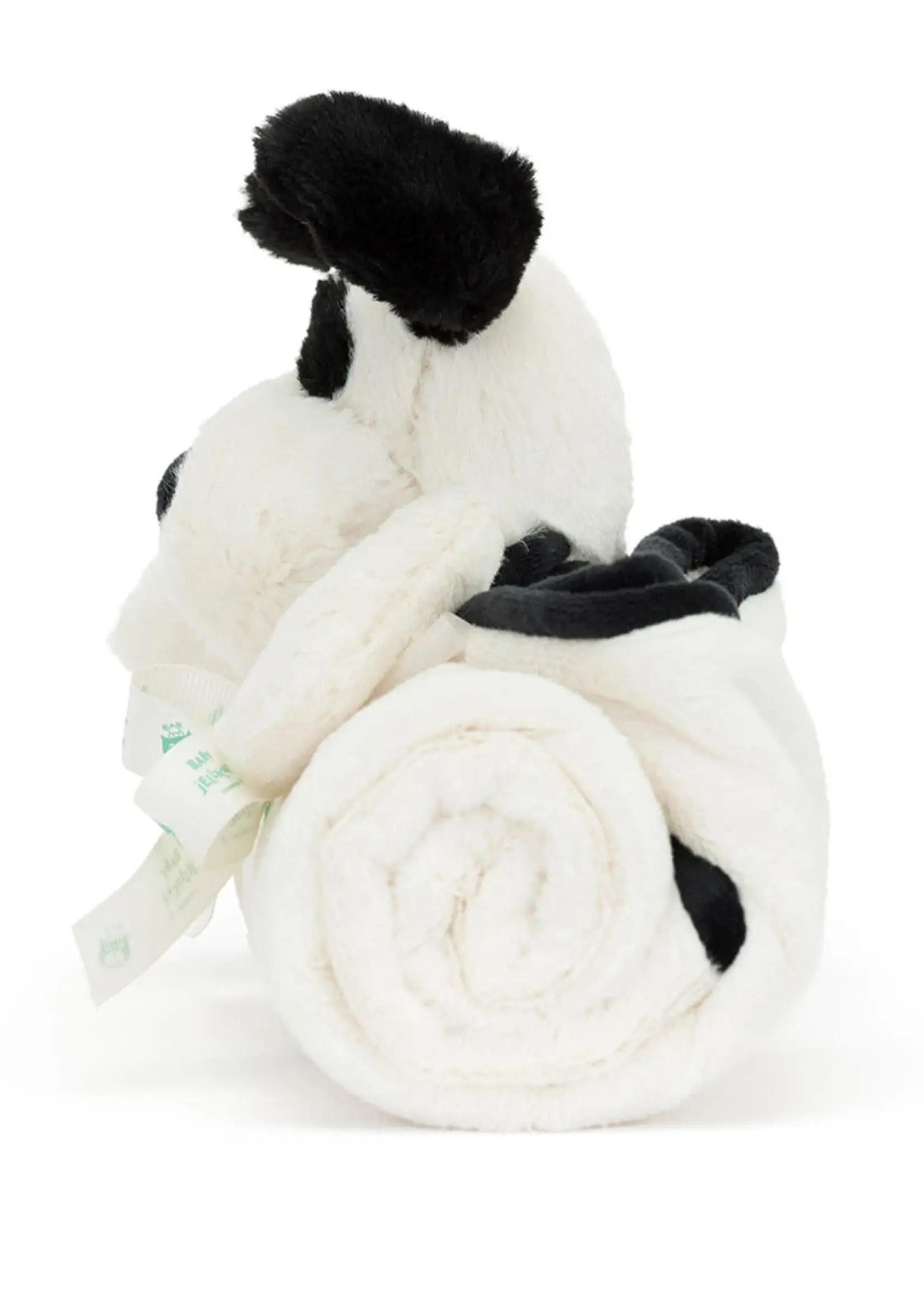 Jellycat Black & Cream Puppy Blankie