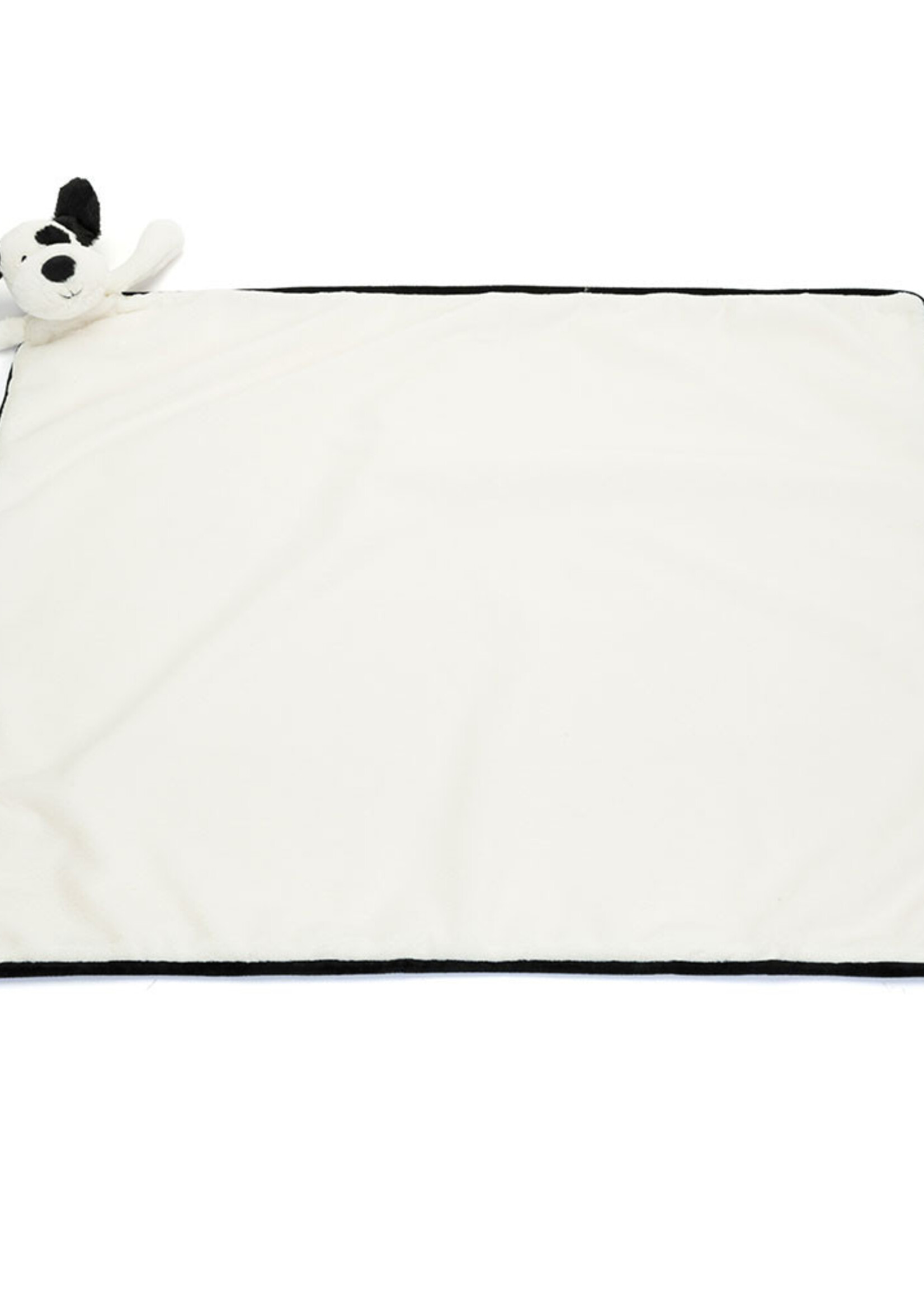 Jellycat Black & Cream Puppy Blankie