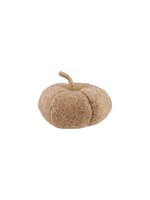 Creative Co-op Felt Pumpkin w/Jute Wrapped Stem - Brown