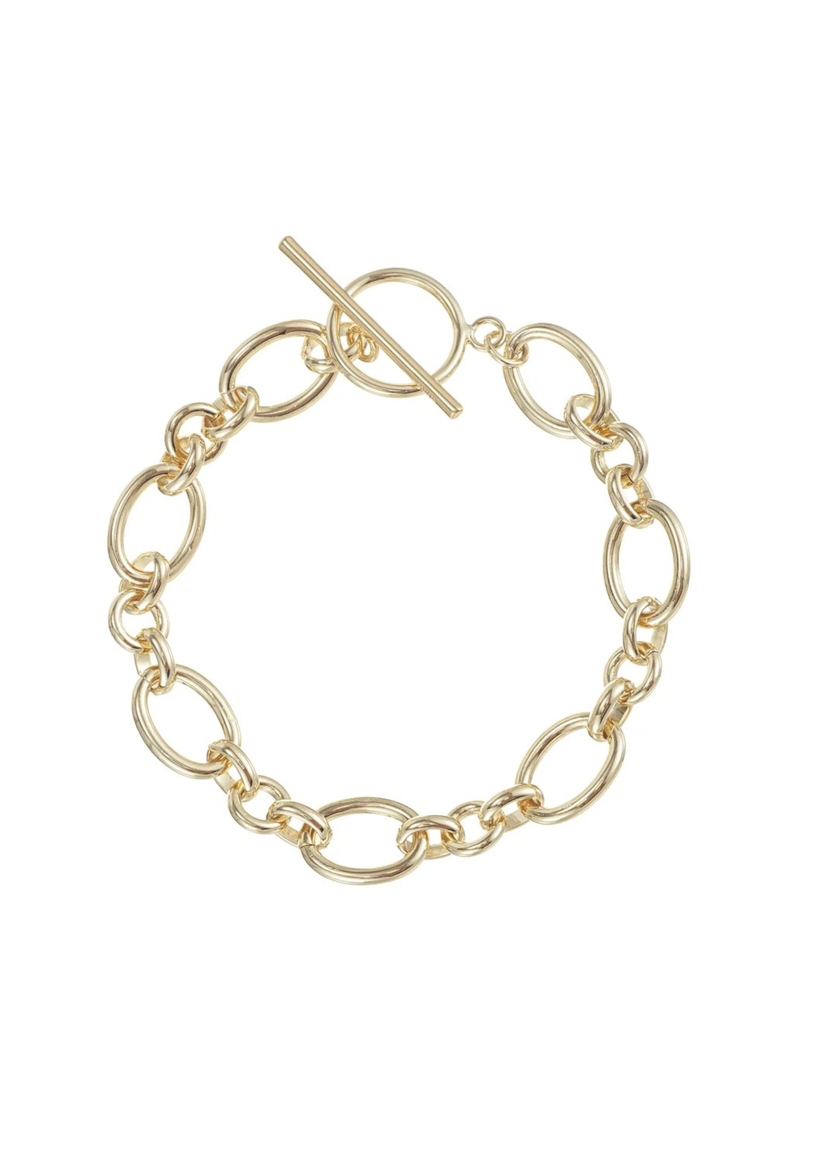 Natalie Wood Designs Solaris Chain Bracelet Gold