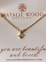 Natalie Wood Designs Carry On Cross Drop Necklace