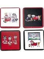 KEVA Coaster Set/4 - Bulldog Game Day