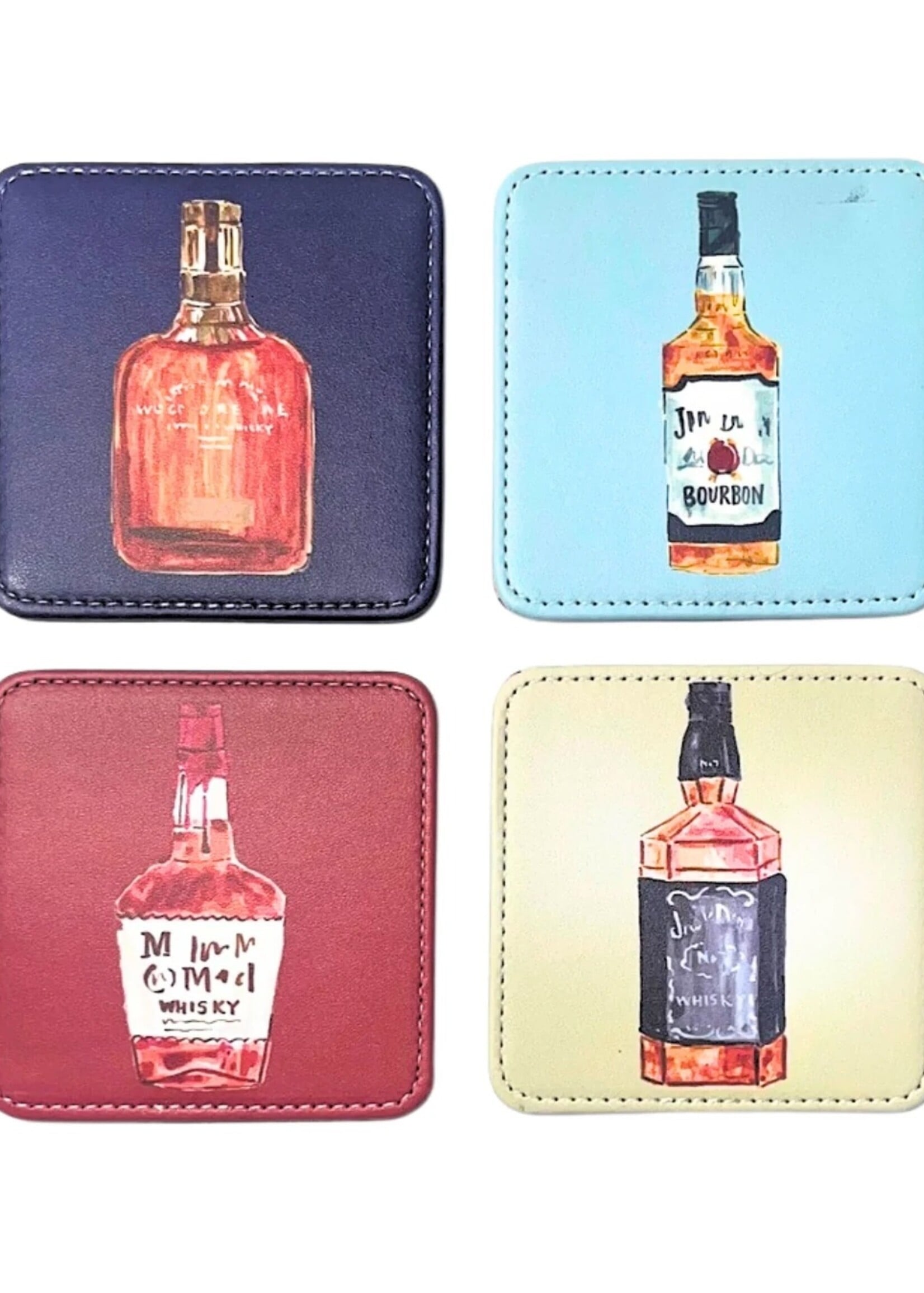 KEVA Coaster Set/4 - Bourbon Trail