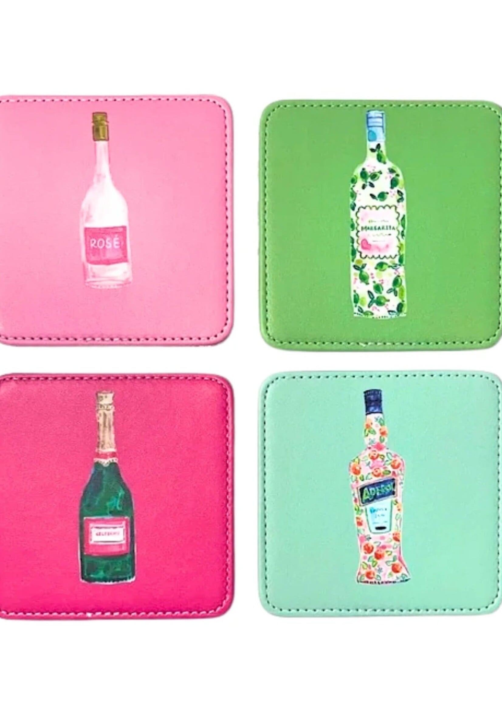 KEVA Coasters Set/4 - Cocktails