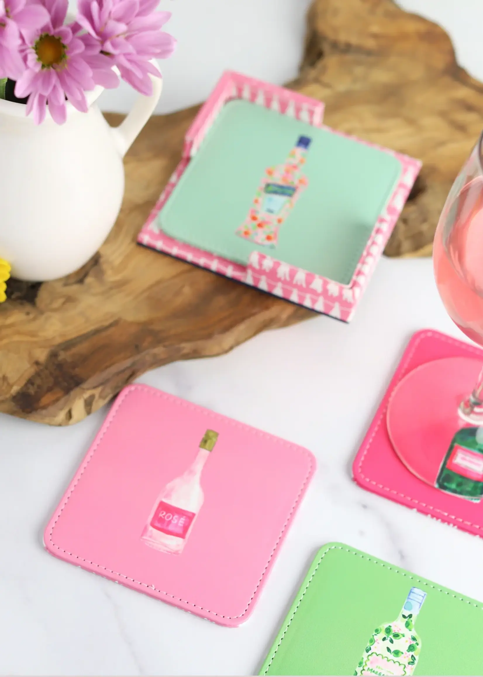 KEVA Coasters Set/4 - Cocktails