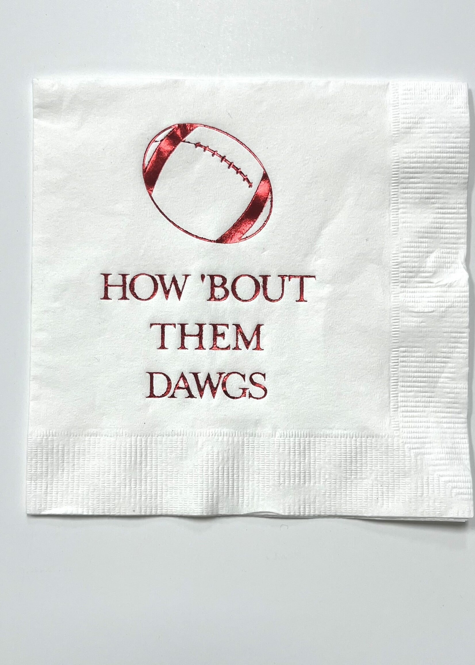 Embossed Graphics Game Day Cocktail Napkins Set of 100