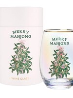 Santa Barbara Design Studio Merry Mahjong Stemless Wine Glass