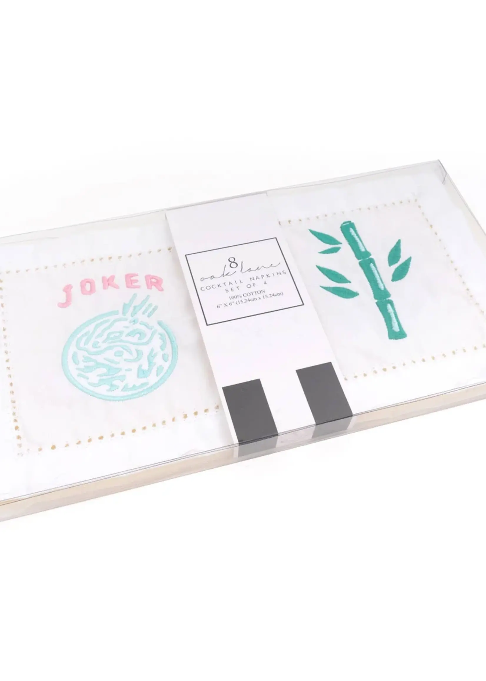 8 Oak Lane Mahjong Cocktail Napkins (set of 4)