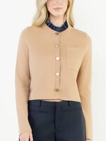 THML Ruffle Trim Neckline Cardigan