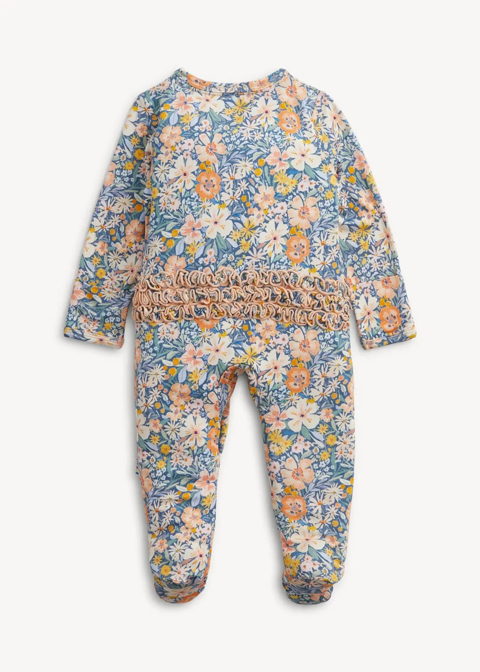 magnetic me Flora Magnetic Modal Ruffle Footie