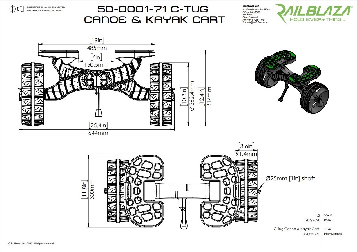 C-Tug Cart Dimensions