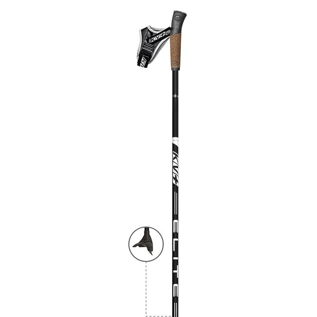KV+ Elite Q Clip Carbon Cross Country Ski Pole Kit