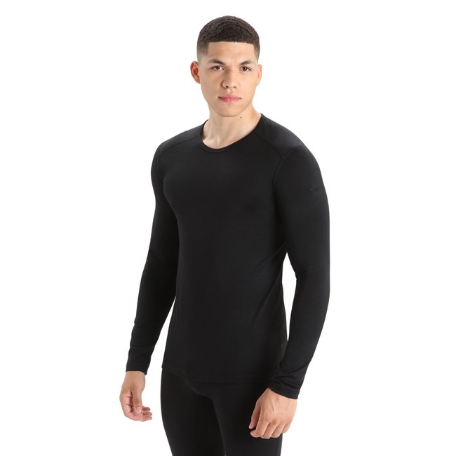 Icebreaker Men's 200 Oasis Long Sleeve Merino Wool Crewe Top