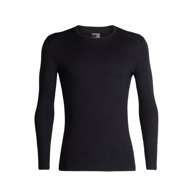 Icebreaker Men's 200 Oasis Long Sleeve Merino Wool Crewe Top