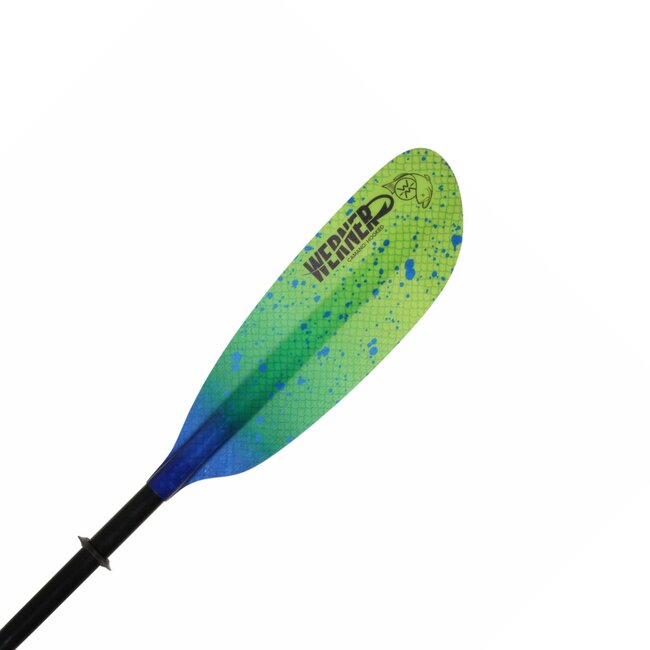 Werner Paddles Camano Hooked Fiberglass Straight Standard Adjustable Shaft  Kayak Paddle