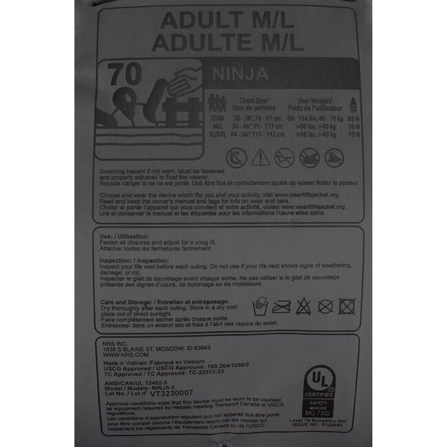 NRS Ninja PFD