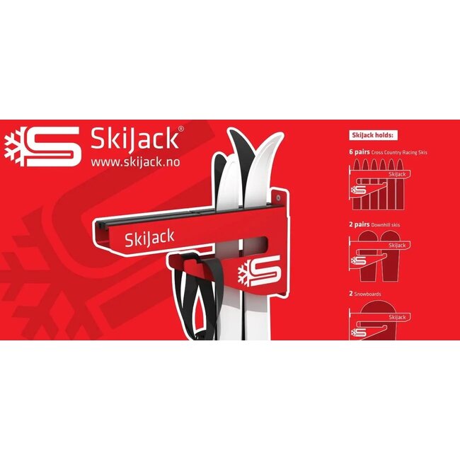 SkiJack Skijack Wallmount Ski Rack