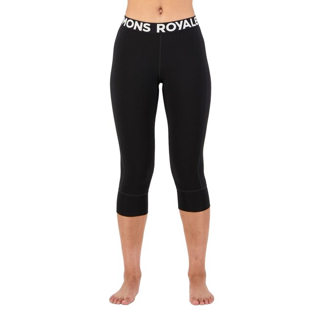 Mons Royale Women's Cascade Flex 200 3/4 Merino Wool Legging