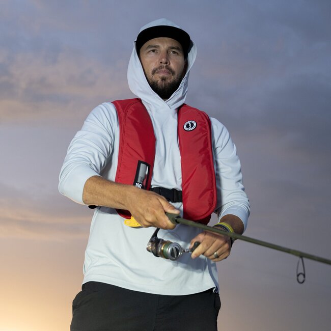 Mustang Survival Men's Adelphi UV Hooded Long Sleeve Top