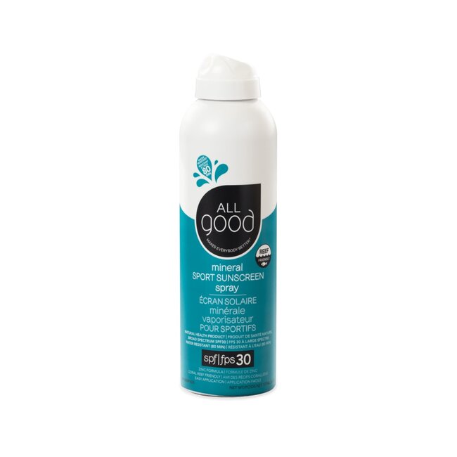 All Good Sport Sunscreen Spray SPF30 6oz.