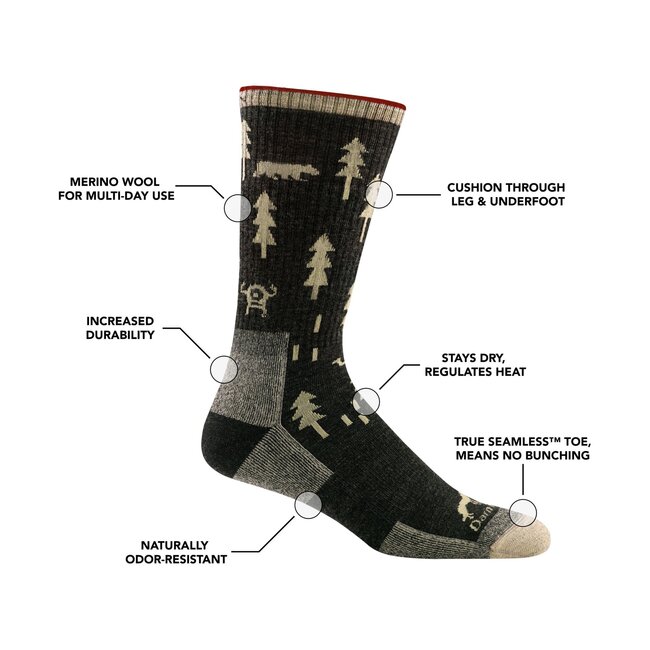 Darn Tough Men's ABC Boot Midweight Hiking Sock