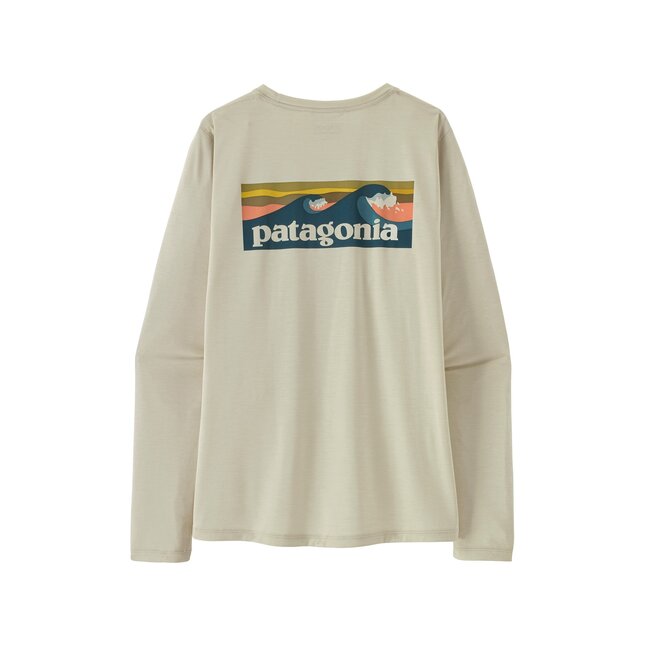 Patagonia Women's Capilene Long Sleeve Cool Daily Shirt - Boardshort Logo