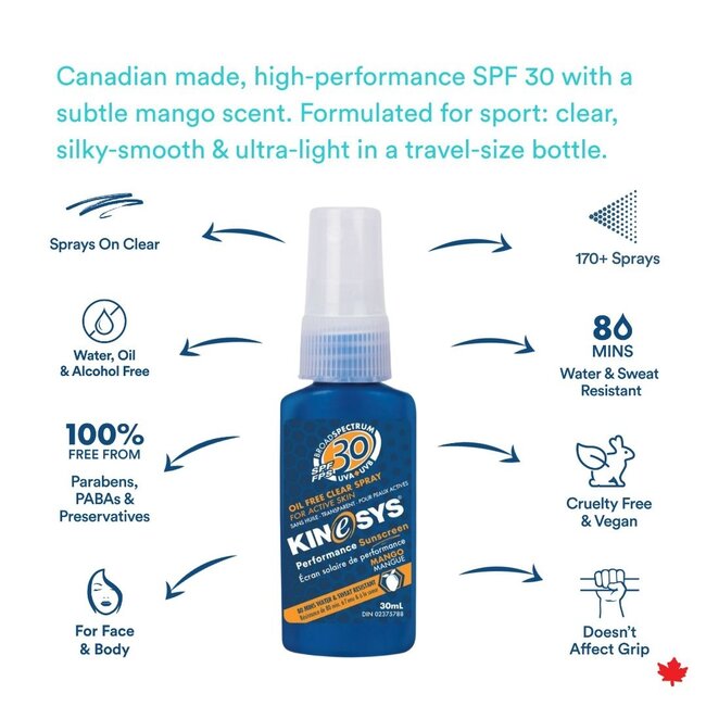Kinesys SPF30 Mango Spray Sunscreen 30ml