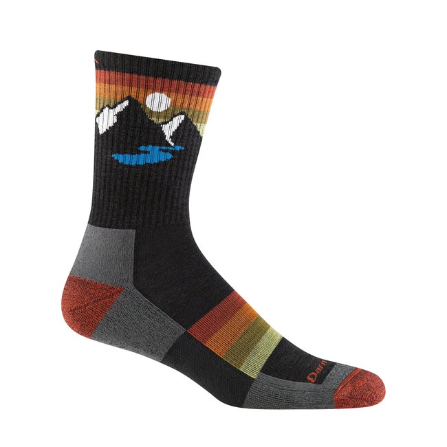 Darn Tough Men's Sunset Ridge Micro Crew Lightweight Socks with Cushion