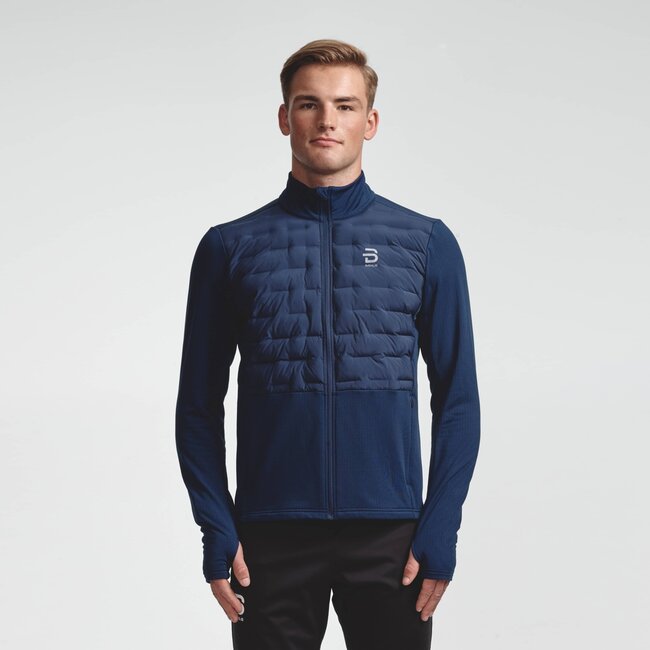 Dahlie Men's Full Zip Shield Hybrid Midlayer Top