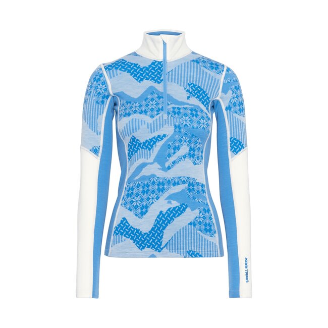 Kari Traa Women's Olea Half Zip Merino Wool Base Layer Top