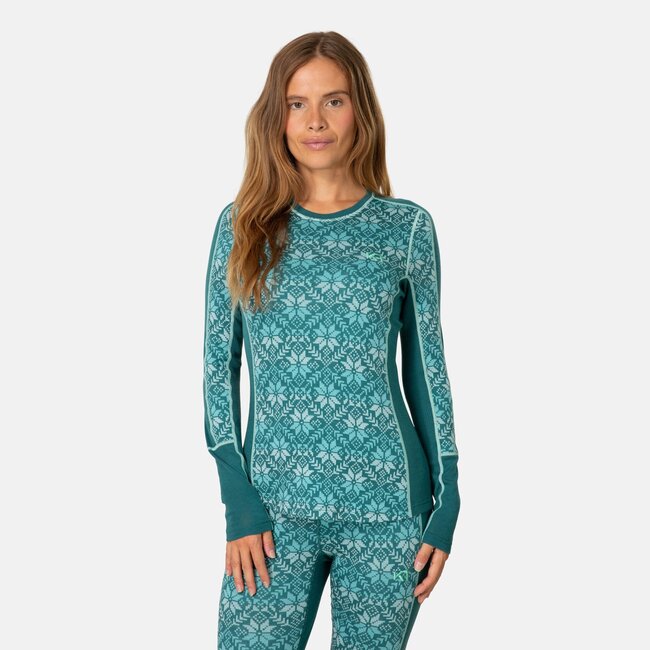 Kari Traa Women's Anna Long Sleeve Merino Wool Base Layer Top