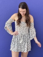 UMGEE CAILIN SMOCKED ROMPER - IVORY