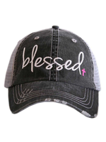 BLESSED TRUCKER HAT - HOT PINK