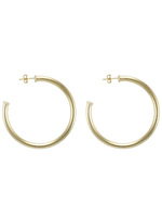 SHEILA FAJL SMALLER EVERYBODY'S FAVORITE HOOPS - BRUSHED 18K GOLD PLATED