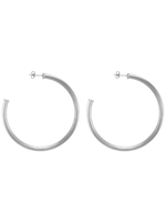 SHEILA FAJL SMALLER EVERYBODY'S FAVORITE HOOPS - BRUSHED SILVER