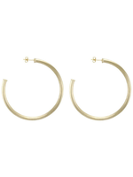 SHEILA FAJL EVERYBODY'S FAVORITE HOOPS - BRUSHED  18K GOLD PLATED