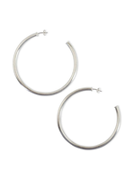 SHEILA FAJL EVERYBODY'S FAVORITE HOOPS - BRUSHED SILVER