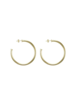 SHEILA FAJL PETITE EVERYBODY'S FAVORITE HOOPS - BRUSHED 18K GOLD PLATED