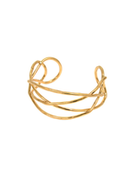 JOY SUSAN OPEN WEAVE CUFF BRACELET - GOLD