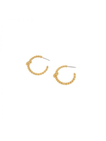 JOY SUSAN POST ROPE HOOP EARRING - GOLD