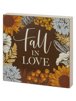 PRIMITIVES BY KATHY BLOCK SIGN - FALL IN LOVE