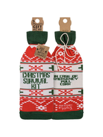 PRIMITIVES BY KATHY BOTTLE SOCK - CHRISTMAS SURVIVAL
