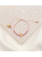 MY SAINT MY HERO LOVE LIGHTS THE WAY FOR KIDS 1 MEDAL [3] OMBRE PEARLS - ROSE GOLD