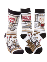 PRIMITIVES BY KATHY SOCKS - BRING YOUR WINE TO WORK DAY